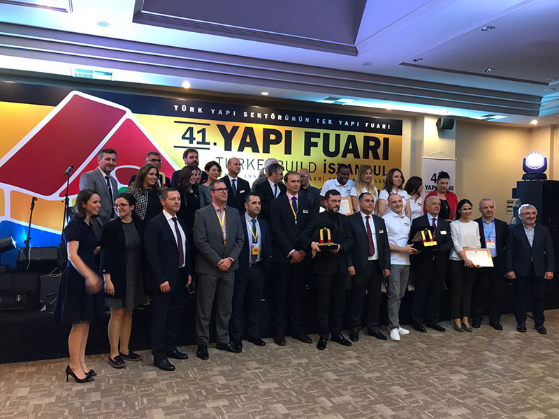 Fiberli stand design at 41. YAPI-TURKEYBUILD was awarded with The Golden Magnet Best Stand Design Award!